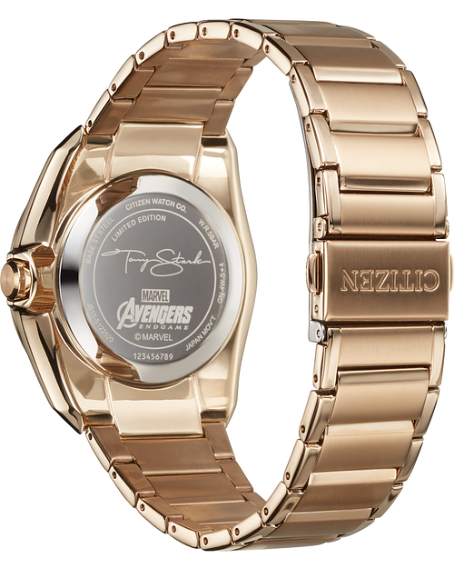 Tony Stark Black Dial Stainless Steel Bracelet AW1013 59W CITIZEN